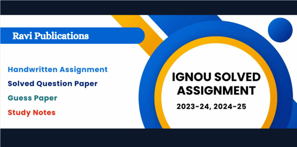 Latest IGNOU Solved Assignment 2023-24